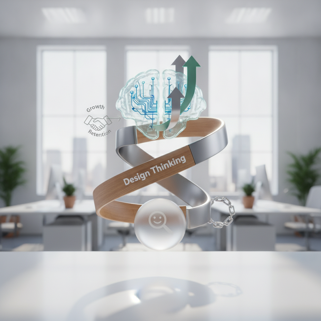 Crescimento SaaS: Unifique Design Thinking e Growth para Otimizar UX e Retenção