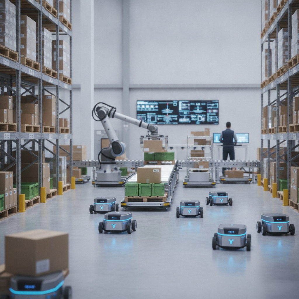 Para Sua PME: Robôs no Estoque e Automação na Logística – Mais Eficiência, Mais Lucro