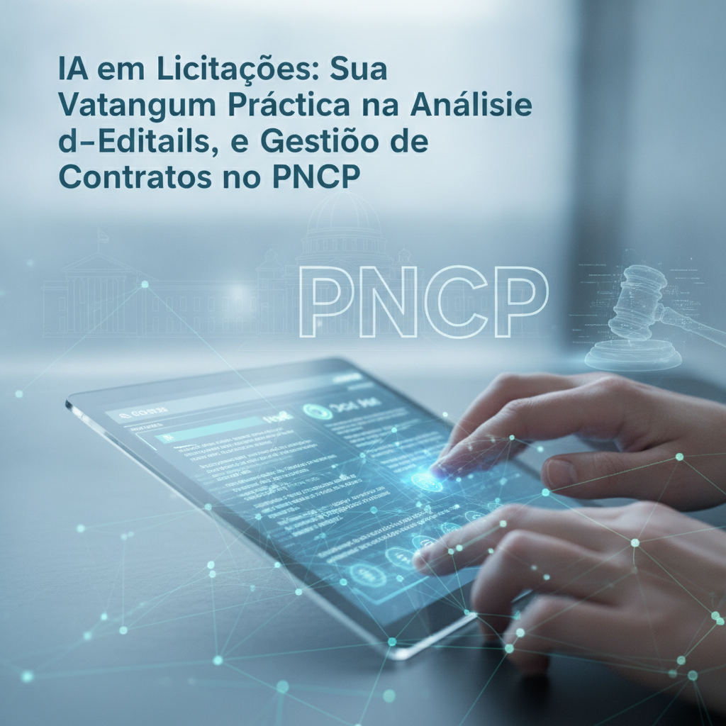 IA em Licitações: Sua Vantagem Prática na Análise de Editais, Habilitação e Gestão de Contratos no PNCP